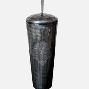 Starbucks Iridescent Black Pearl Marbled VENTI 24 Oz Cold Tumbler Dome Cup